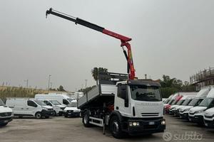 Iveco eurocargo 180e25 gru+ ribaltabile
