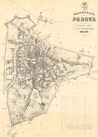 Mappa Pianta della città di Padova 1878 140x100