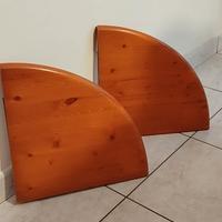 n.2 mensole angolari legno