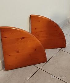 n.2 mensole angolari legno
