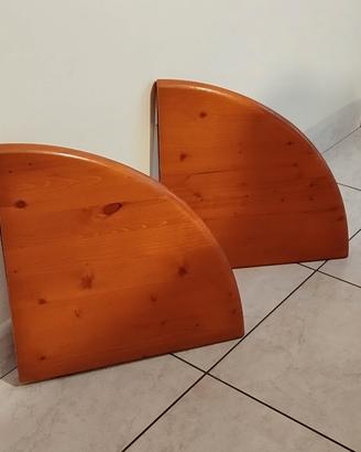 n.2 mensole angolari legno