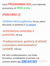 Corsi programma gol