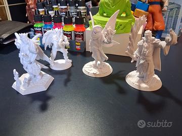 Miniature Fantasy 3D stampate – Ideali per D&D, GD