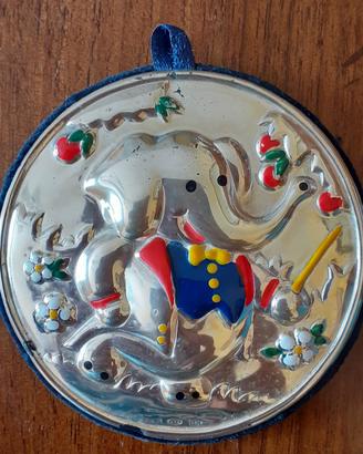 Capoculla con elefante placcato argento 925