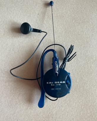 Radio radiolina philips con cuffie vintage