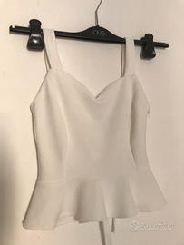 Top bianco tg. S
