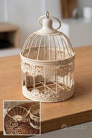 Gabbietta decorativa vintage shabby chic