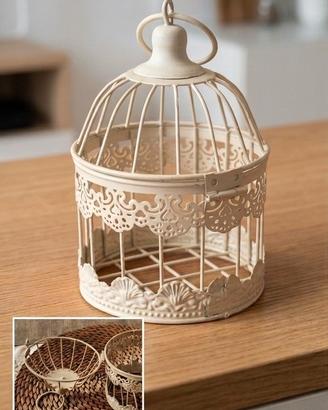 Gabbietta decorativa vintage shabby chic