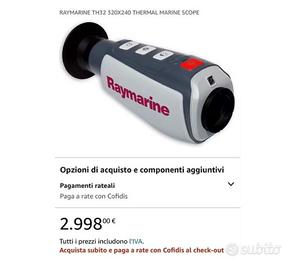 Termocamera Raymarine FLIR TH32 navigazione caccia