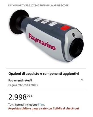 Termocamera Raymarine FLIR TH32 navigazione caccia