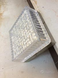 Lampada in vetro anni 40-50