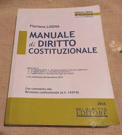 libro usato Manuale di Diritto Costituzionale 2015