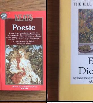 3 libri poesia inglese - Shelley Keats Dickinson