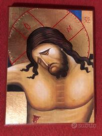 Icona su tavola di legno