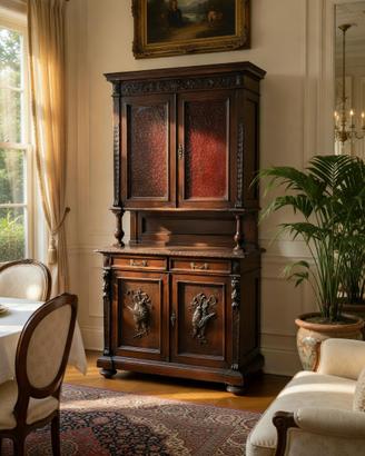 Armadio / Credenza antica in legno massiccio