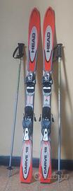 SCI HEAD CARVE mis 130 cm + Racchette