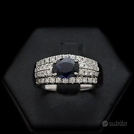 ANELLO A FASCIA ORO 18KT BRILLANTI 0.5 CT NATURALI