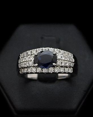 ANELLO A FASCIA ORO 18KT BRILLANTI 0.5 CT NATURALI