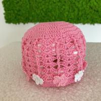 Cappellino da neonato lavorazione uncinetto a mano