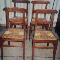 4 sedie venete della meta' 800