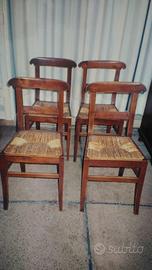 4 sedie venete della meta' 800