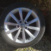 cerchi originali 17 golf 7 + gomme estive hankook