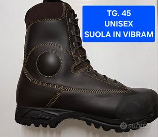 Anfibi Militari unisex tg.45 suola Vibram