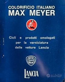 Campionario tinte colori auto storiche Lancia 