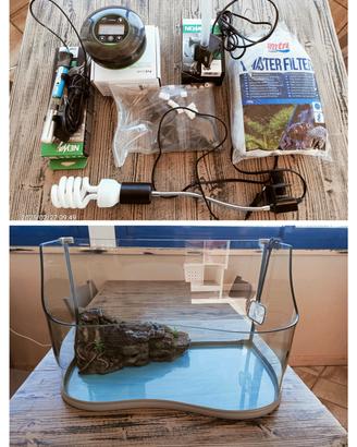 Acquario Completo per Tartarughe 