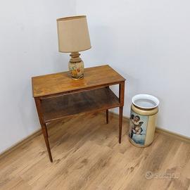 Tavolino da tè ART DECO piccolo tavolo rovere 1950
