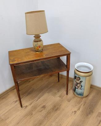 Tavolino da tè ART DECO piccolo tavolo rovere 1950