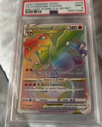 CHARIZARD ASTRI LUCENTI HYPER PSA9 ITALIANO