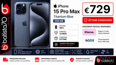 Apple iPhone 15 Pro Max Titanium Blue 256 GB