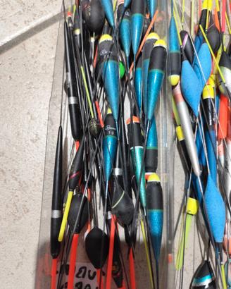 LOTTO 50 GALLEGGIANTI PESCA BOLOGNESE STOCK