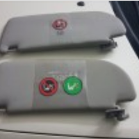 Alette parasole fiat stilo, lybra, croma e simili