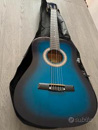 Chitarra CLASSICA marca Acustika colore blu