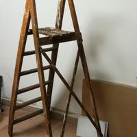 scala in legno vintage