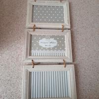 Portafoto in legno stile shabby chic