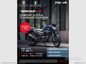 TVS MOTOR RAIDER 125 IN PROMO FINO AL 31/03/2026 R