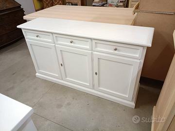 Credenza a 3 Porte Laccata Bianca Nuova