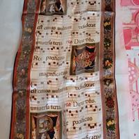 foulard con riproduzione di canto Gregoriano 