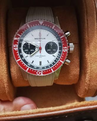 Orologio Merkur Sport Panda Chronograph Meccanico 
