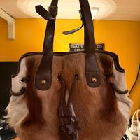 Borsa vintage tosca blu