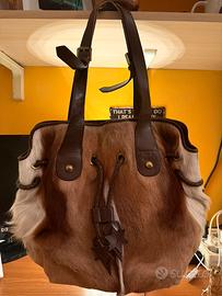 Borsa vintage tosca blu