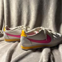 Nike Cortez bianche fucsia e gialle