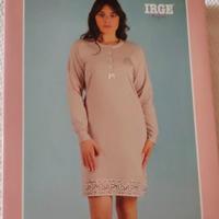 camicia da notte a maniche lunghe irge