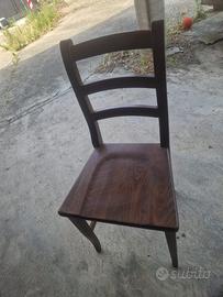 4 sedie legno massello