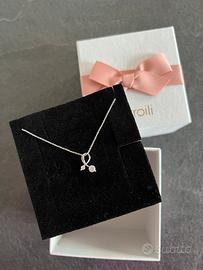 Collana stroili in Argento 925 e zirconi - nuova