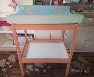 fasciatoio legno Ikea e fasciatoio-cuscino