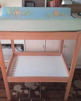 fasciatoio legno Ikea e fasciatoio-cuscino